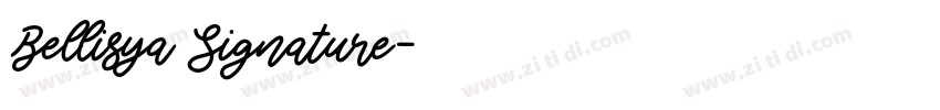 Bellisya Signature字体转换